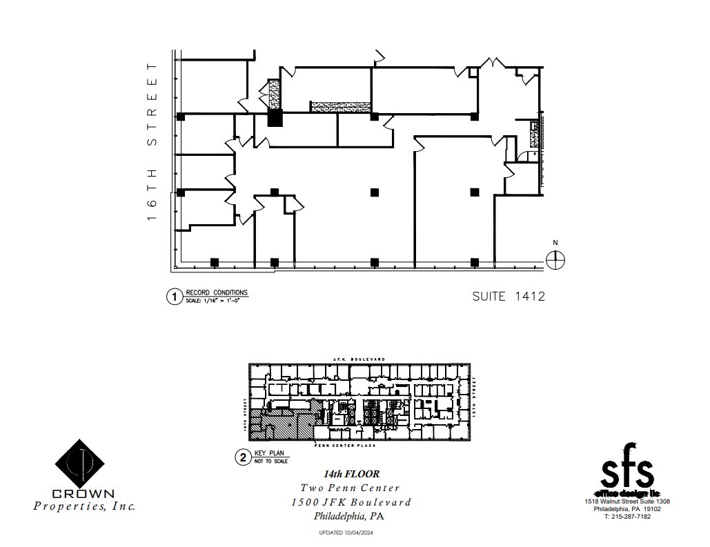 1500 John F Kennedy Blvd, Philadelphia, PA en alquiler Plano de la planta- Imagen 1 de 1