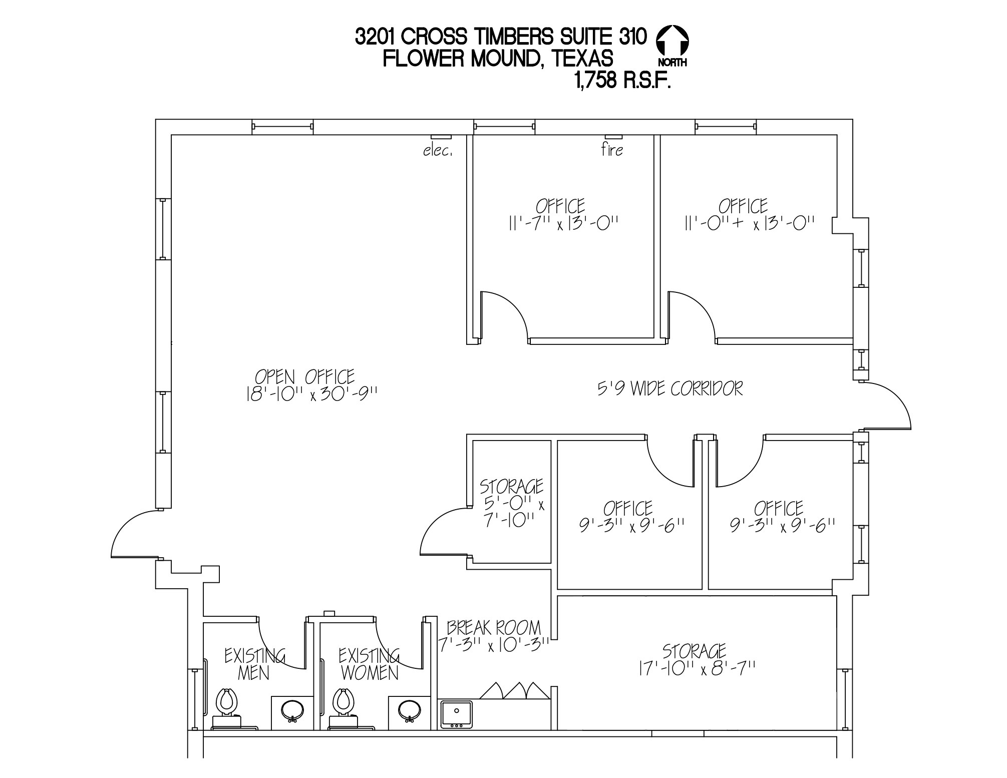 3201 Cross Timbers Rd, Flower Mound, TX en alquiler Plano de la planta- Imagen 1 de 1