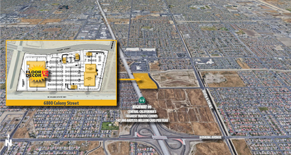 NWC Colony St & Berkshire Rd, Bakersfield, CA - VISTA AÉREA  vista de mapa