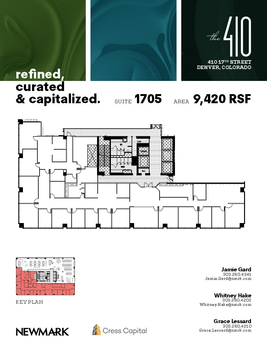 410 17th St, Denver, CO en alquiler Plano de la planta- Imagen 1 de 1