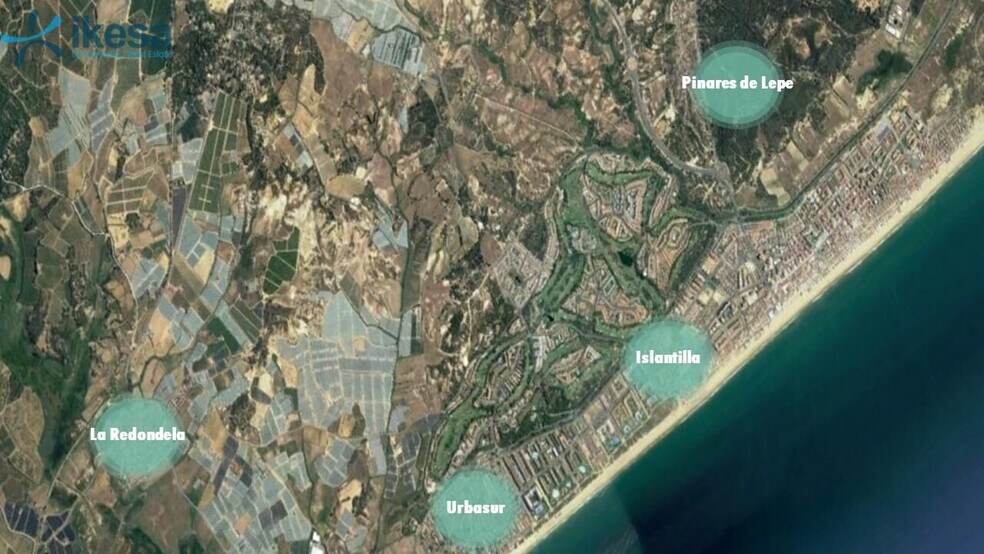 Terreno en Lepe, Huelva en venta - Vista aérea - Imagen 2 de 6