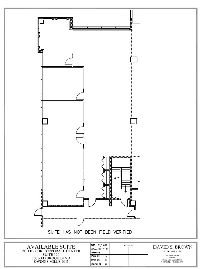 600 Red Brook Blvd, Owings Mills, MD en alquiler Plano de la planta- Imagen 1 de 1