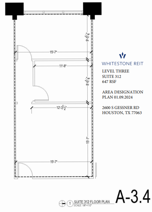 2600 S Gessner Rd, Houston, TX en alquiler Plano de la planta- Imagen 1 de 1