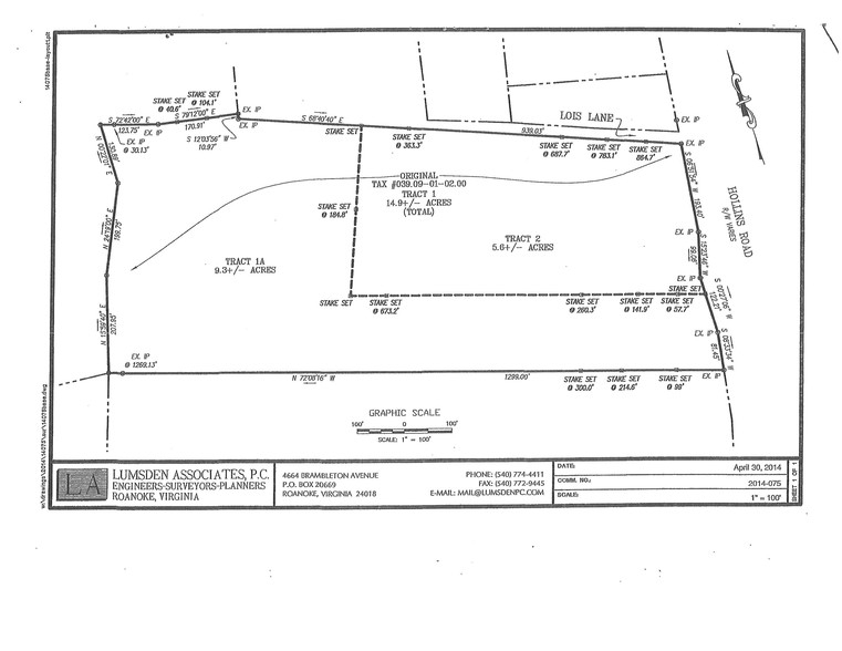 Hollins Rd, Roanoke, VA en venta - Plano de solar - Imagen 2 de 3