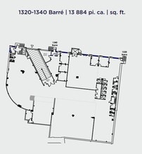 1320-1390 Rue Barré, Montréal, QC en alquiler Plano de la planta- Imagen 1 de 1