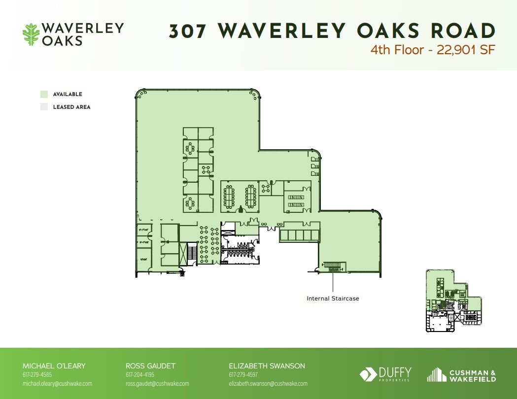 307 Waverley Oaks Rd, Waltham, MA en alquiler Plano de la planta- Imagen 1 de 6