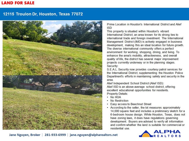 12115 Troulon Dr, Houston, TX en venta - Foto del edificio - Imagen 2 de 3