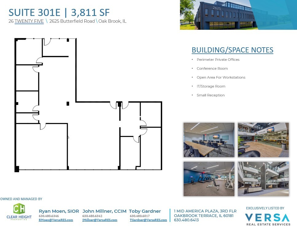 2625 Butterfield Rd, Oak Brook, IL en alquiler Plano de la planta- Imagen 1 de 1