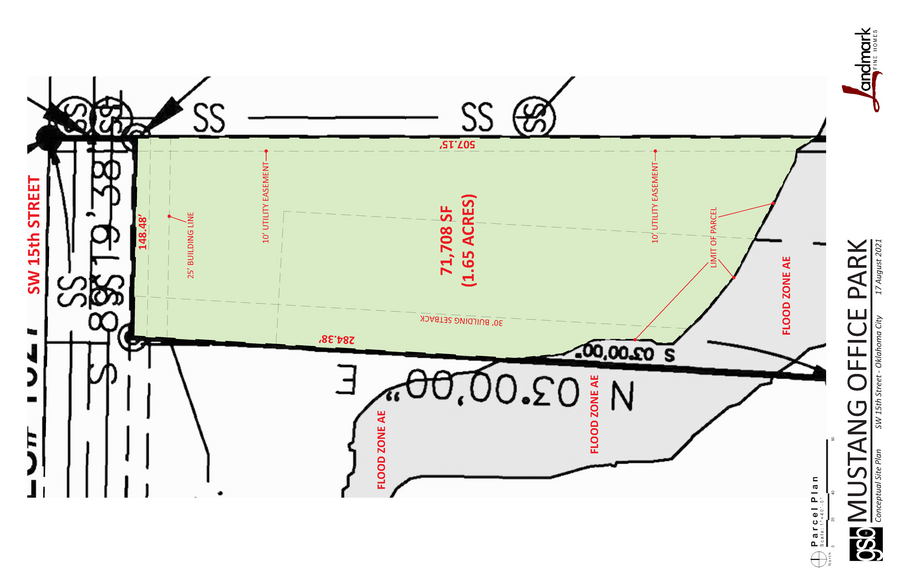 SW 15th St., Mustang, OK en venta - Plano del sitio - Imagen 2 de 2