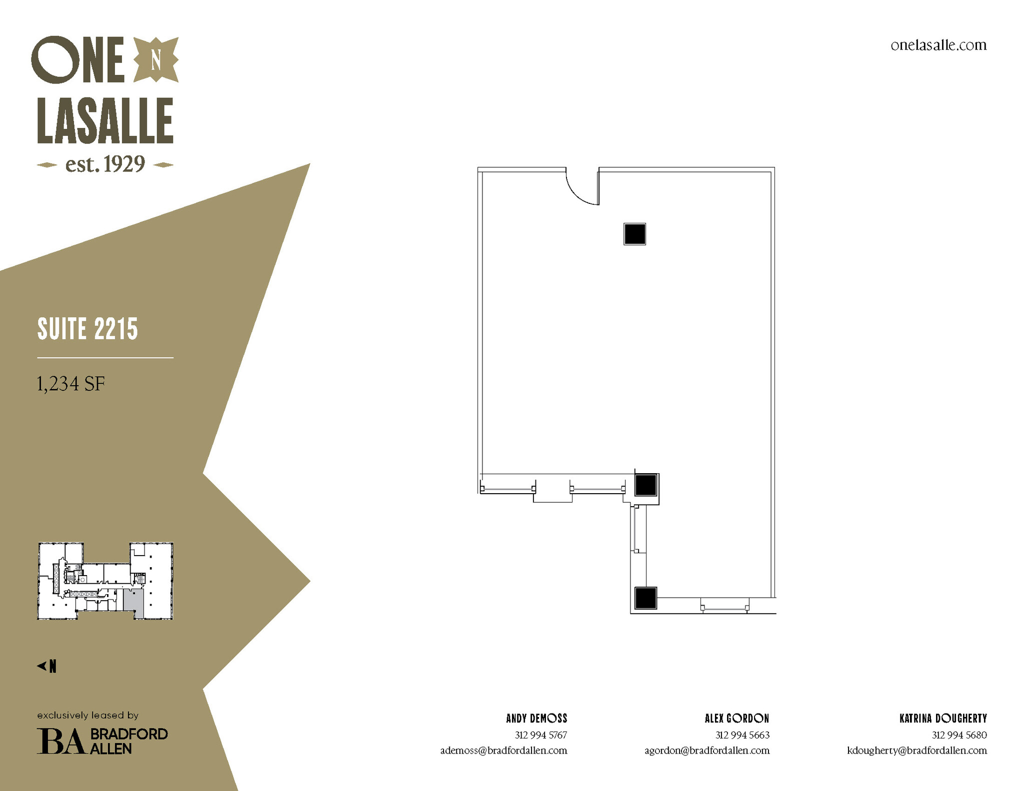 1 N La Salle St, Chicago, IL en alquiler Plano de la planta- Imagen 1 de 2