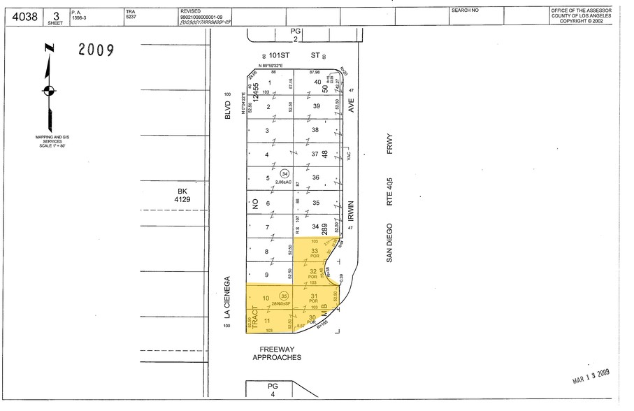 10212 S La Cienega Blvd, Inglewood, CA en alquiler - Plano de solar - Imagen 2 de 4