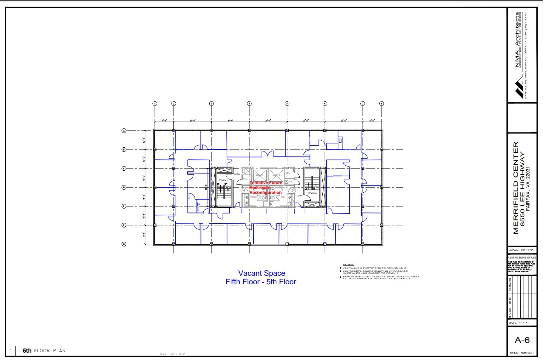 8550 Route 29, Fairfax, VA en alquiler Plano de la planta- Imagen 1 de 1