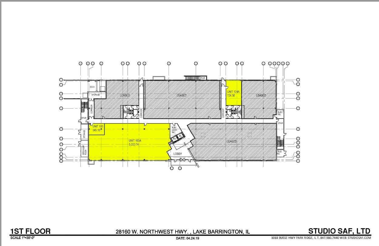 28160 W Northwest Hwy, Lake Barrington, IL en alquiler Plano de la planta- Imagen 1 de 1