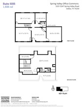 5331-5335 Spring Valley Rd, Dallas, TX en alquiler Plano de la planta- Imagen 1 de 2