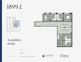 1899 L St NW, Washington, DC en alquiler Plano de la planta- Imagen 2 de 2