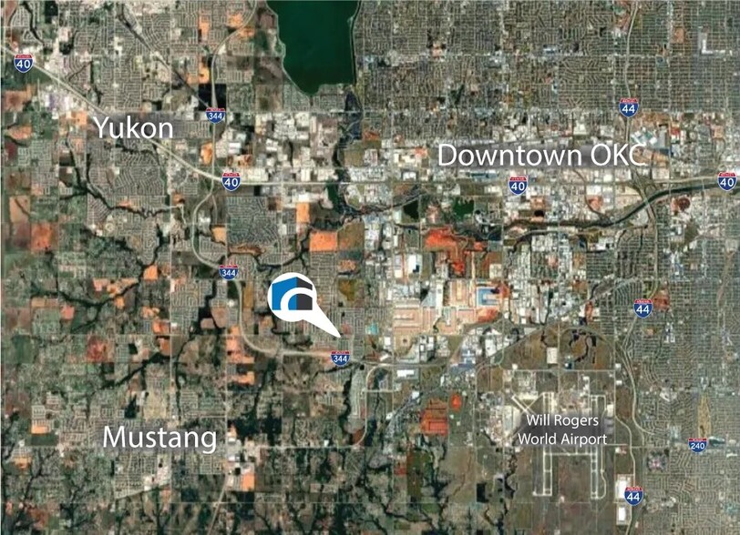 SW 44th St & S County Line Rd, Oklahoma City, OK en venta - Vista aérea - Imagen 3 de 4