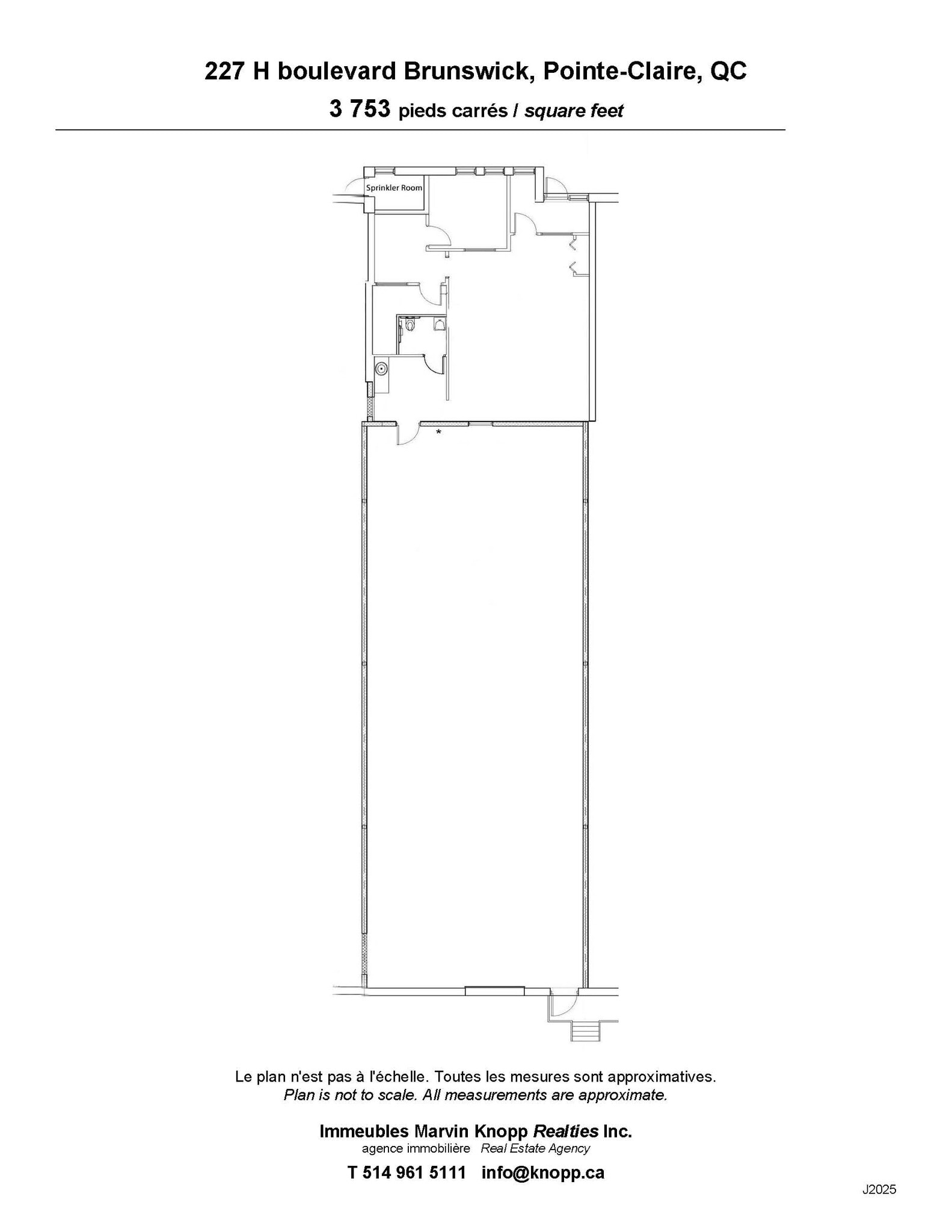 227 Boul Brunswick, Pointe-claire, QC en alquiler Plano de planta tipo- Imagen 1 de 2