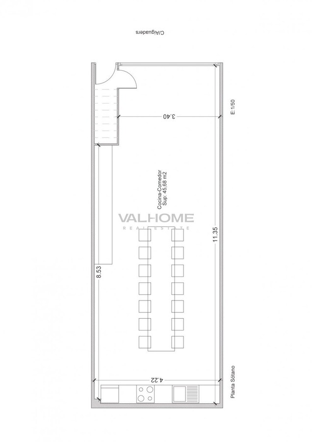 Plano de planta tipo