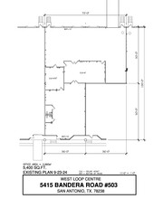 5407-5419 Bandera Rd, San Antonio, TX en alquiler Plano de la planta- Imagen 1 de 1