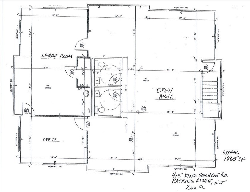 403 King George Rd, Basking Ridge, NJ en alquiler Plano de la planta- Imagen 1 de 1