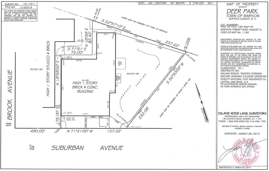 305 Suburban Ave, Deer Park, NY en alquiler - Plano del sitio - Imagen 3 de 3