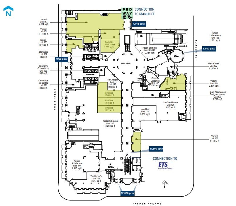 10155 102nd St NW, Edmonton, AB en alquiler Plano del sitio- Imagen 1 de 1