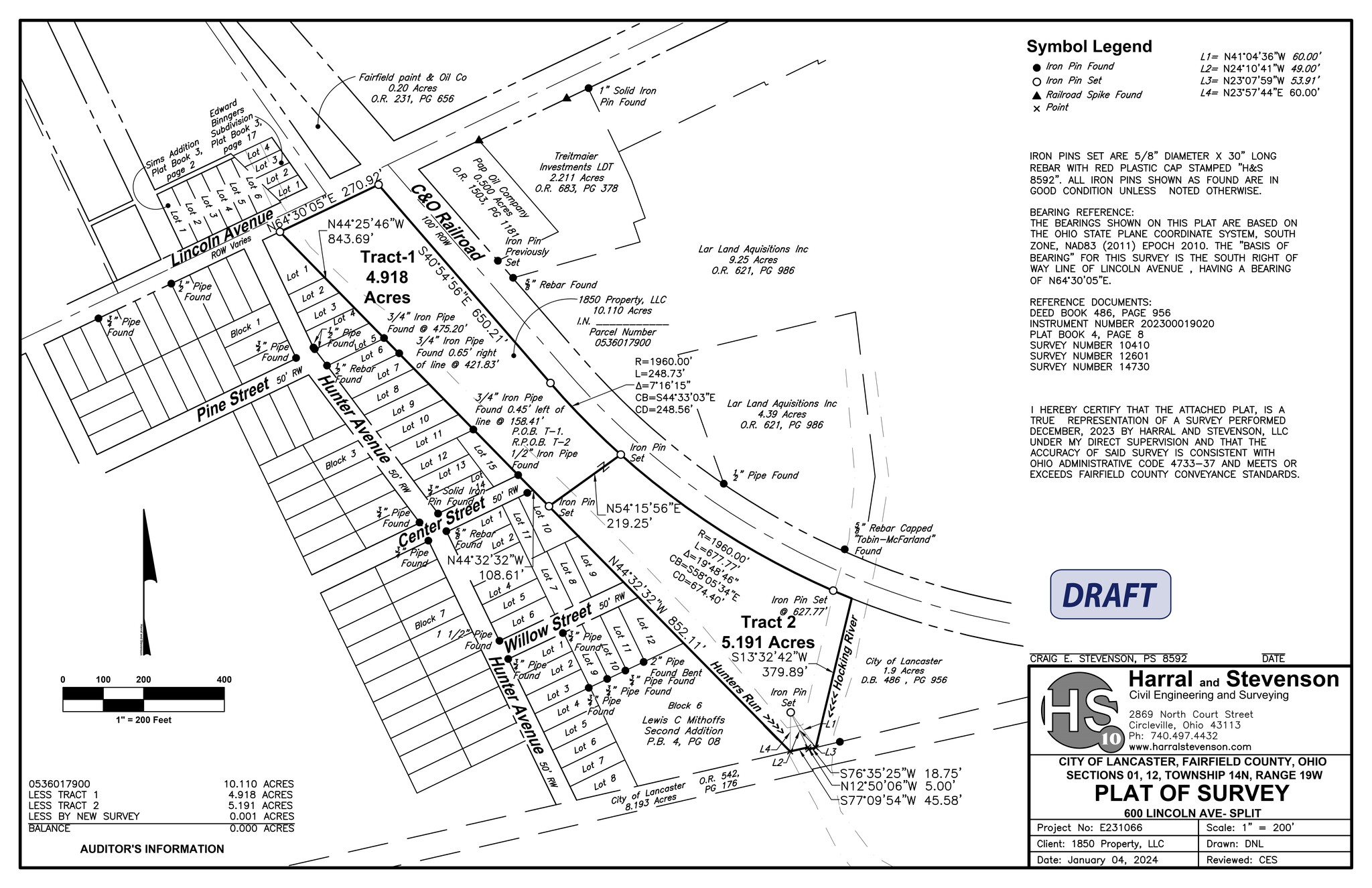 608 Lincoln Ave, Lancaster, OH en alquiler Plano del sitio- Imagen 1 de 3