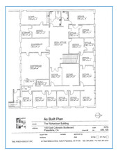 96-104 E Colorado Blvd, Pasadena, CA en alquiler Plano del sitio- Imagen 1 de 1