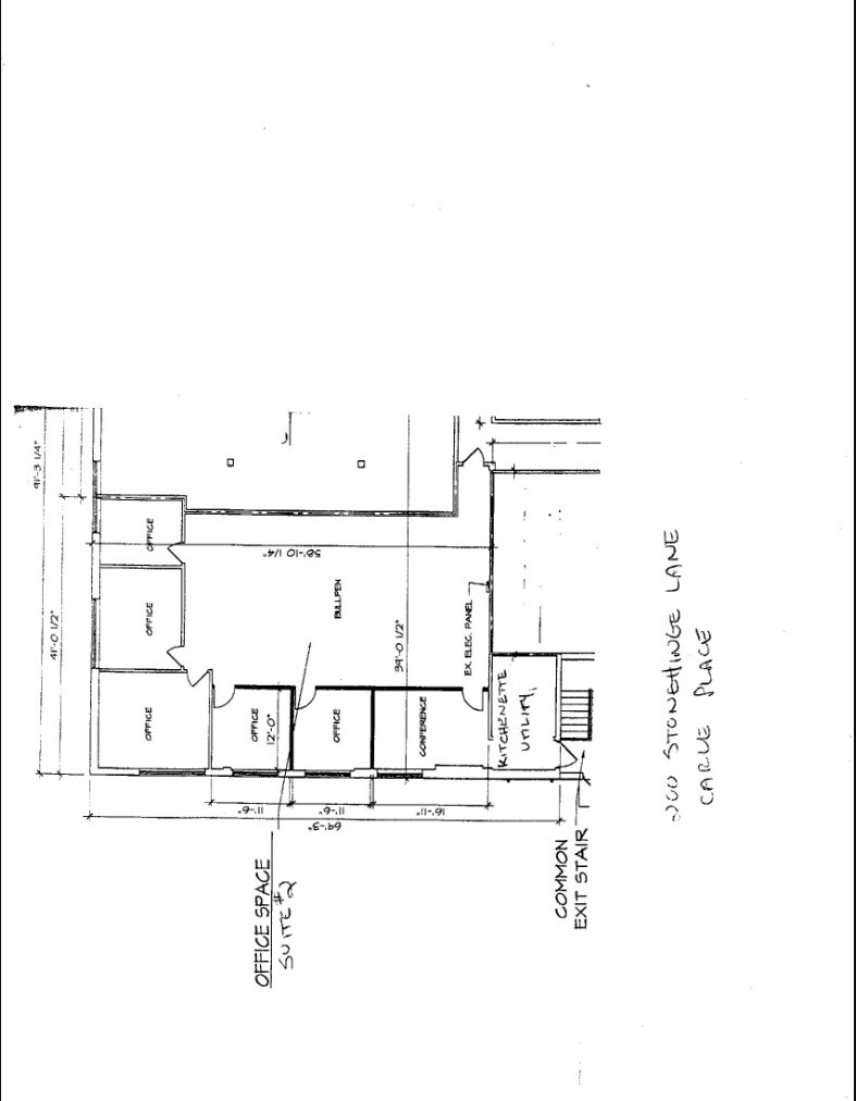 200-202 Stonehinge Ln, Carle Place, NY en alquiler Plano de la planta- Imagen 1 de 1