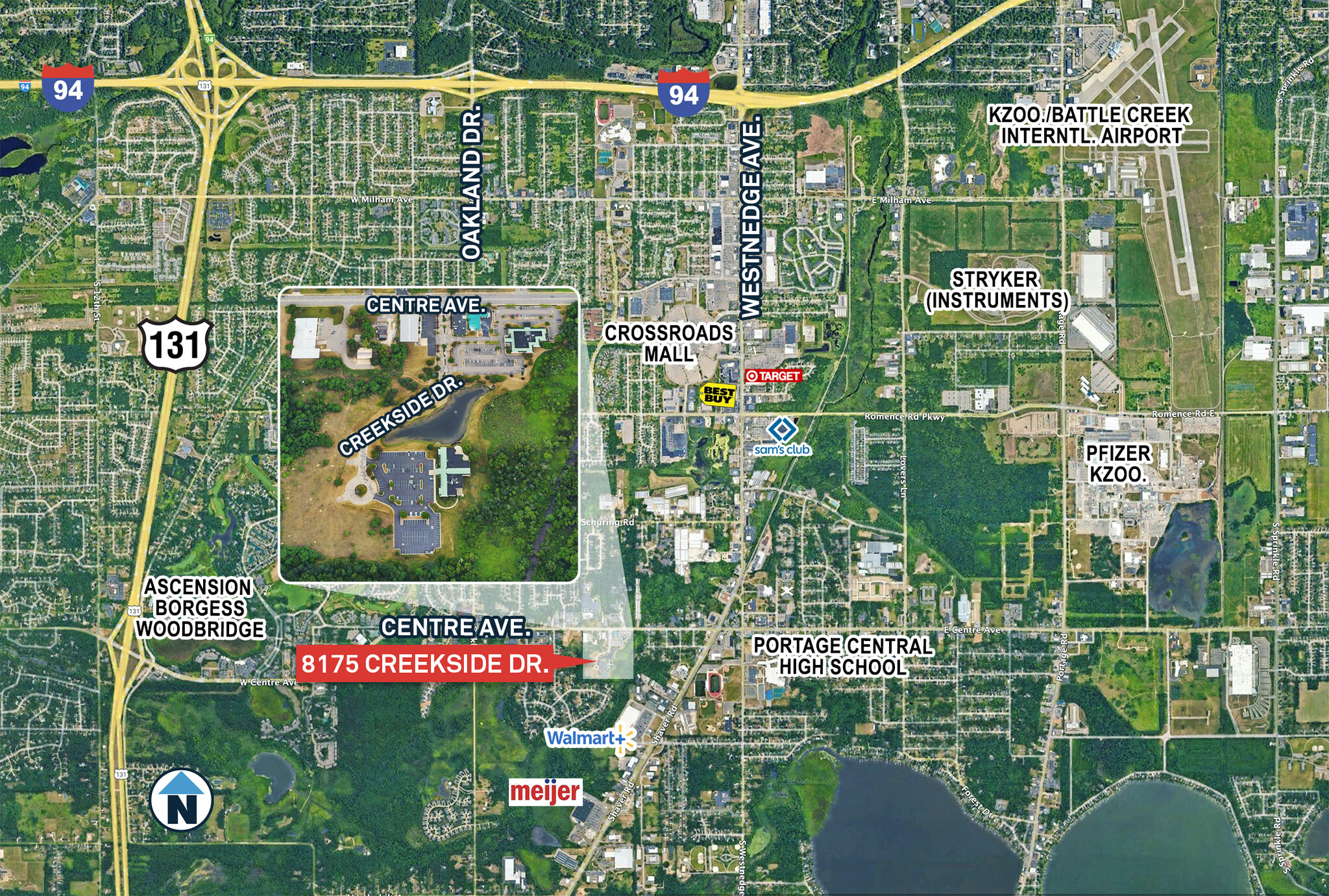 8175 Creekside Dr, Portage, MI en alquiler Mapa- Imagen 1 de 6