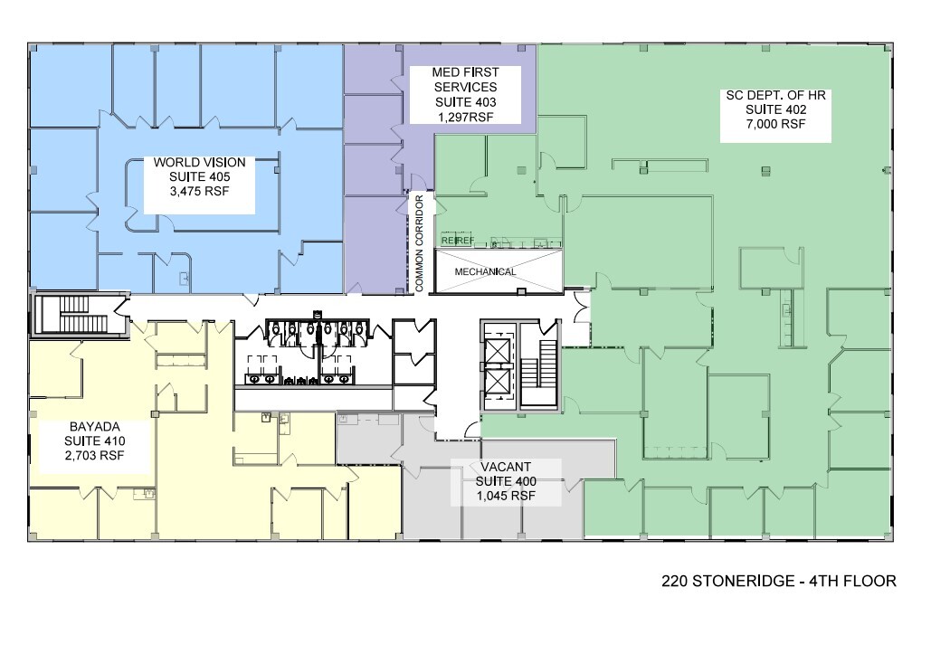 220 Stoneridge Dr, Columbia, SC en alquiler Plano de la planta- Imagen 1 de 1