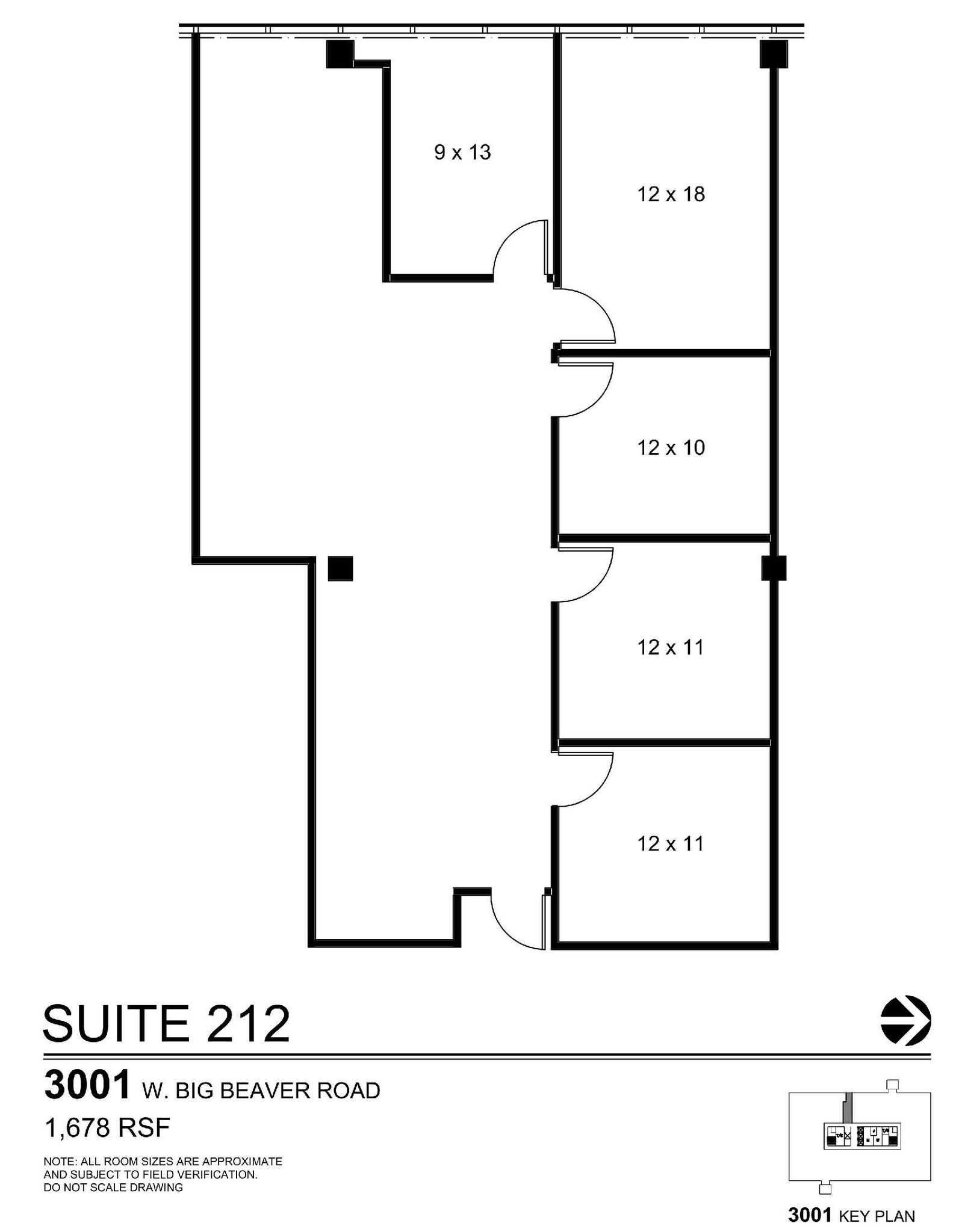 3155 W Big Beaver Rd, Troy, MI en alquiler Plano de la planta- Imagen 1 de 1