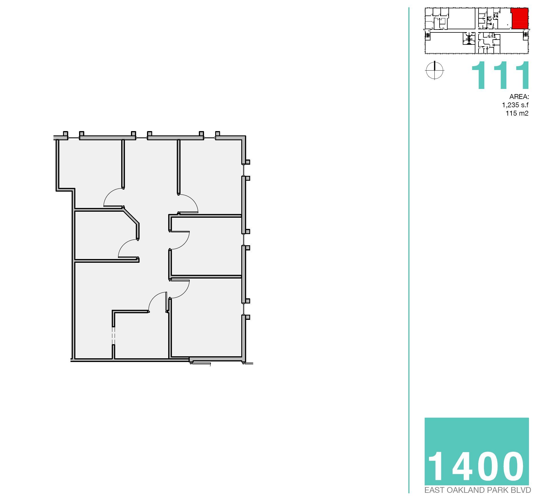 1400 E Oakland Park Blvd, Oakland Park, FL en alquiler Plano de la planta- Imagen 1 de 1