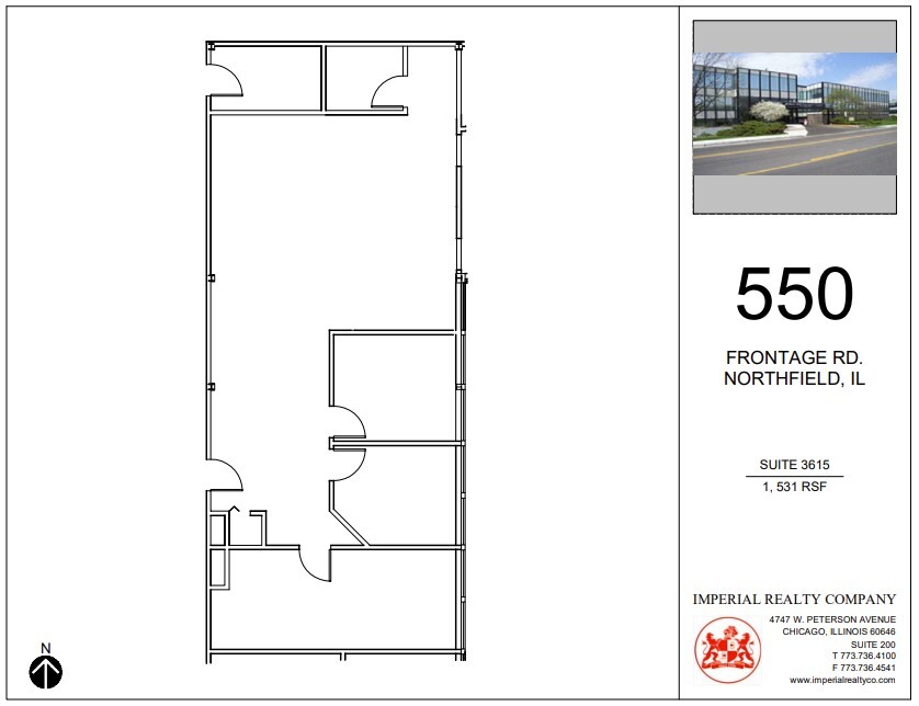 540-550 W Frontage Rd, Northfield, IL en alquiler Plano de la planta- Imagen 1 de 1