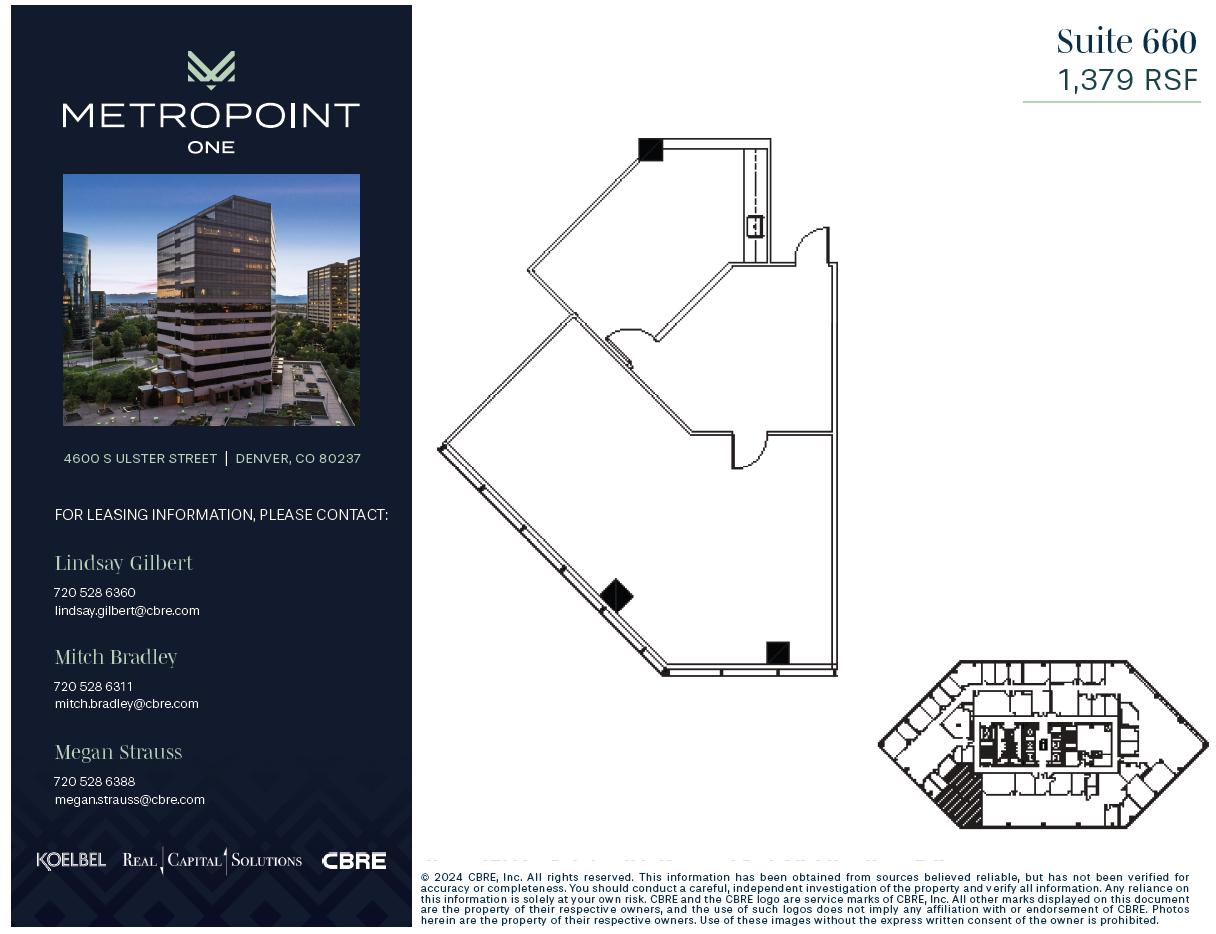 4600 S Ulster St, Denver, CO en alquiler Plano de la planta- Imagen 1 de 1