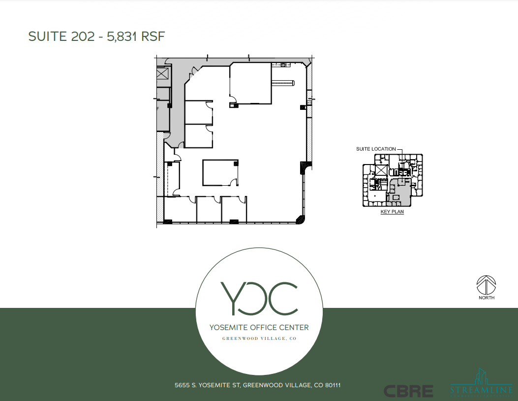 5655 S Yosemite St, Greenwood Village, CO en alquiler Plano de la planta- Imagen 1 de 1