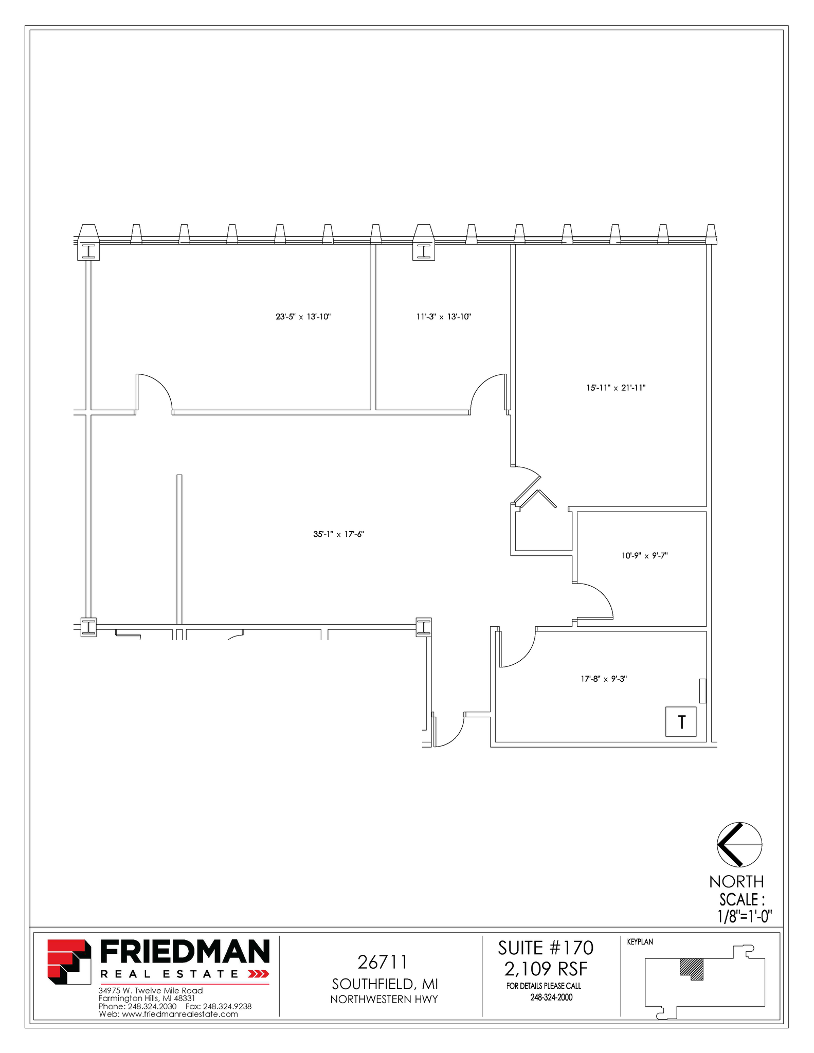 26711 Northwestern Hwy, Southfield, MI en alquiler Plano de la planta- Imagen 1 de 2