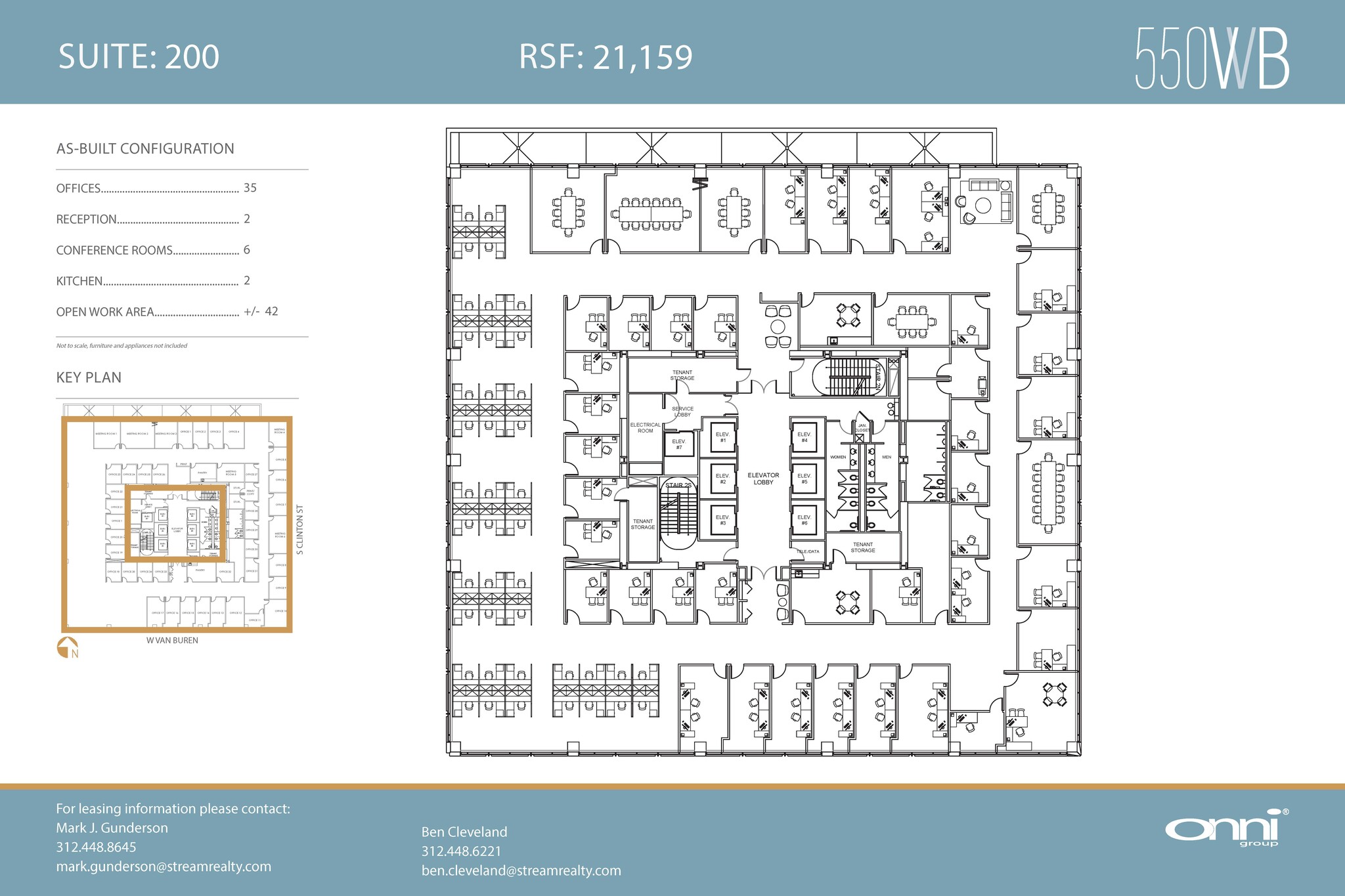 550 W Van Buren St, Chicago, IL en alquiler Plano de la planta- Imagen 1 de 1