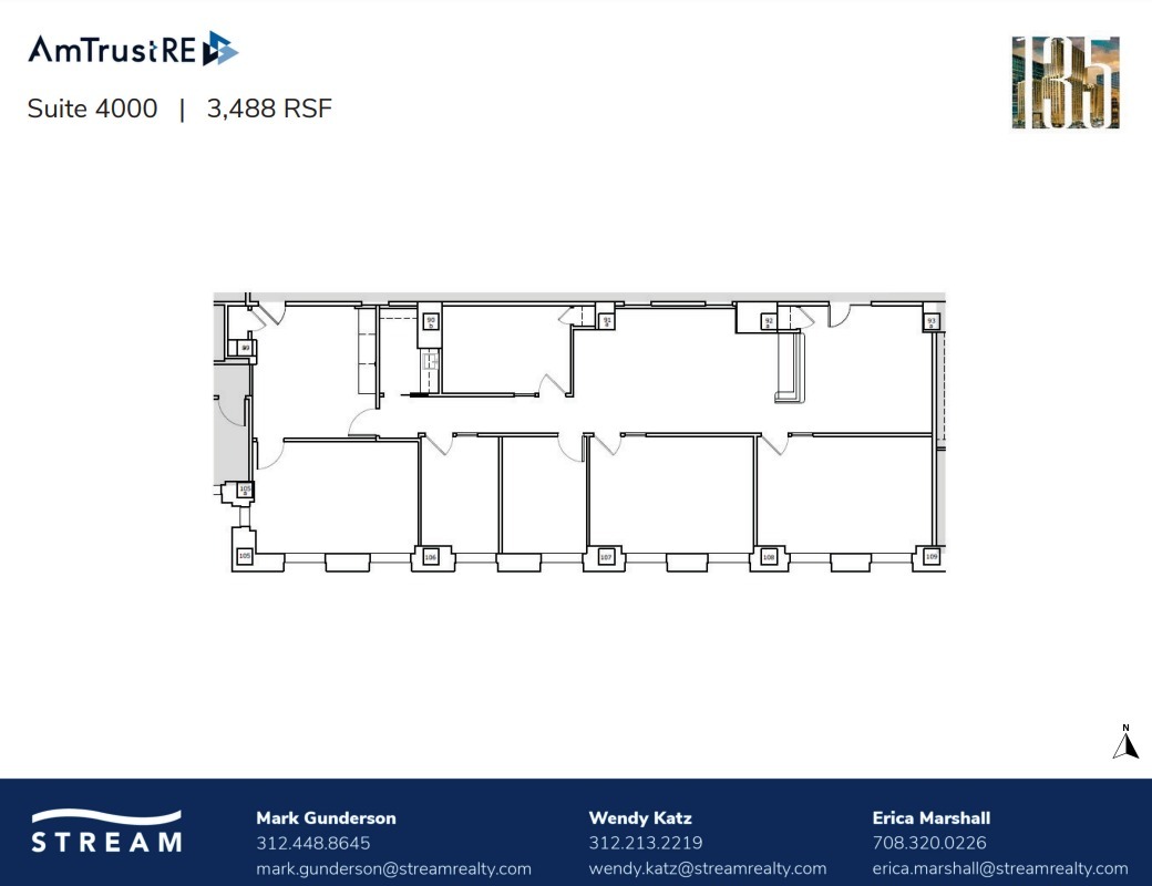 135 S LaSalle St, Chicago, IL en alquiler Plano de la planta- Imagen 1 de 1