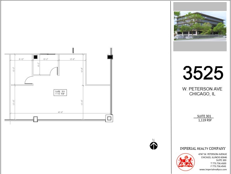 3525 W Peterson Ave, Chicago, IL en alquiler Plano de la planta- Imagen 1 de 6