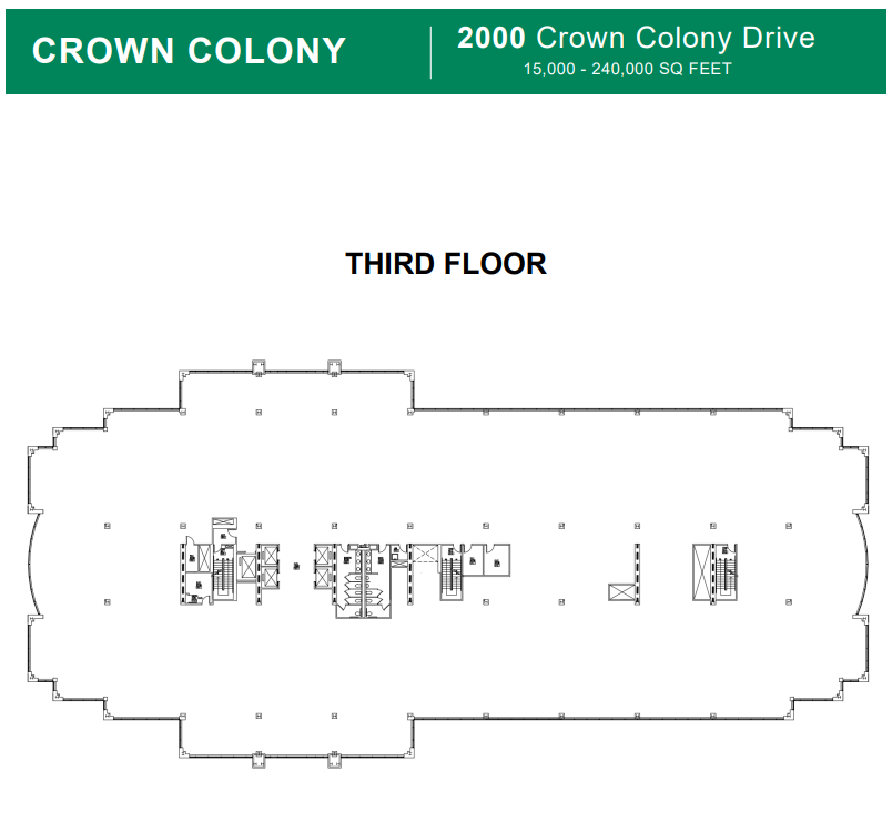 2000 Crown Colony Dr, Quincy, MA en alquiler Plano de la planta- Imagen 1 de 1