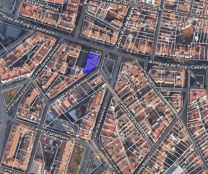Avinguda de Puig i Cadafalch, 195, Mataró, Barcelona en venta - Plano de solar - Imagen 2 de 2