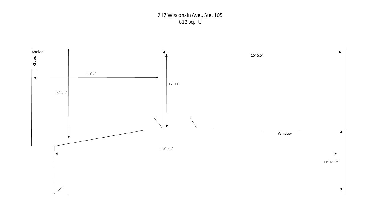 217 Wisconsin Ave, Waukesha, WI en alquiler Plano de la planta- Imagen 1 de 4